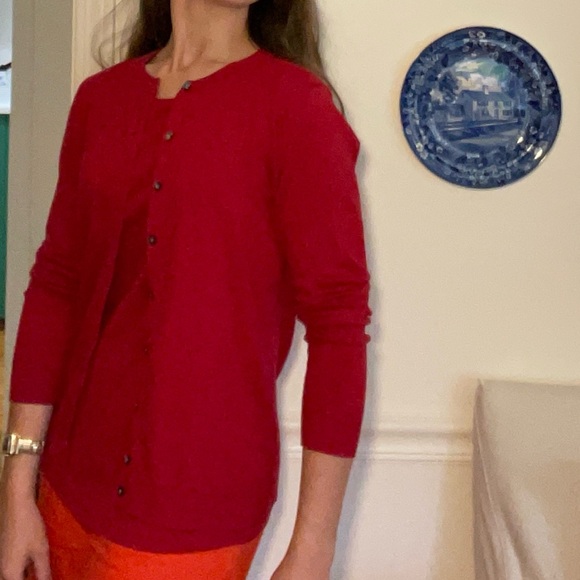 Raspberry Cardigan and Shell Set - Picture 3 of 14